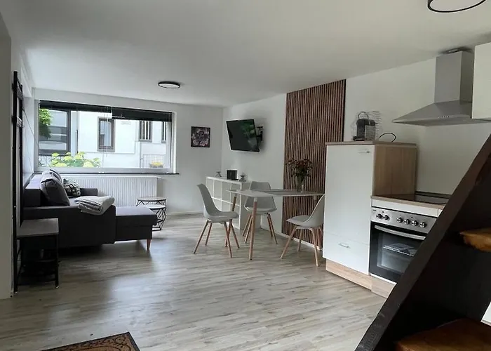 Апартаменты Oase Im Gruenen Hinterhof, Eg, Ruhe, Terrasse, Carport, Free Paytv, Kaffee&tee, Fahrraeder Дуйсбург