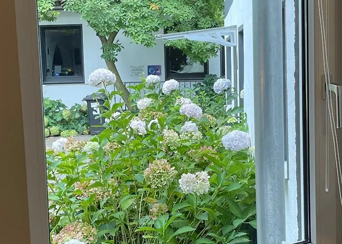 Апартаменты Oase Im Gruenen Hinterhof, Eg, Ruhe, Terrasse, Carport, Free Paytv, Kaffee&tee, Fahrraeder Дуйсбург